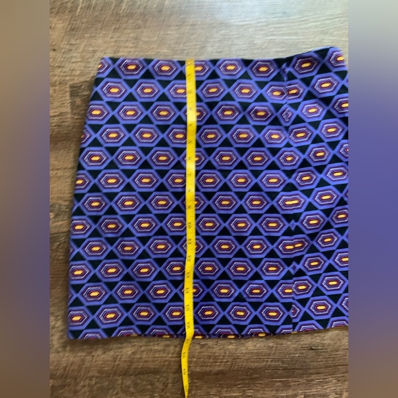 KATE SPADE Saturday Mini Skirt straight cotton blend sz 6 abstract retro NWOT - Picture 8 of 9